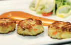 Prawn and crab cakes prepared by FoodByWayne