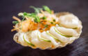 Scallop sashimi prepared by FoodByWayne