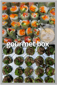 Gourmet platter box prepared by FoodByWayne