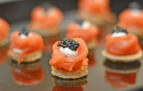 Smoked ocean trout with caviar prepared by FoodByWayne